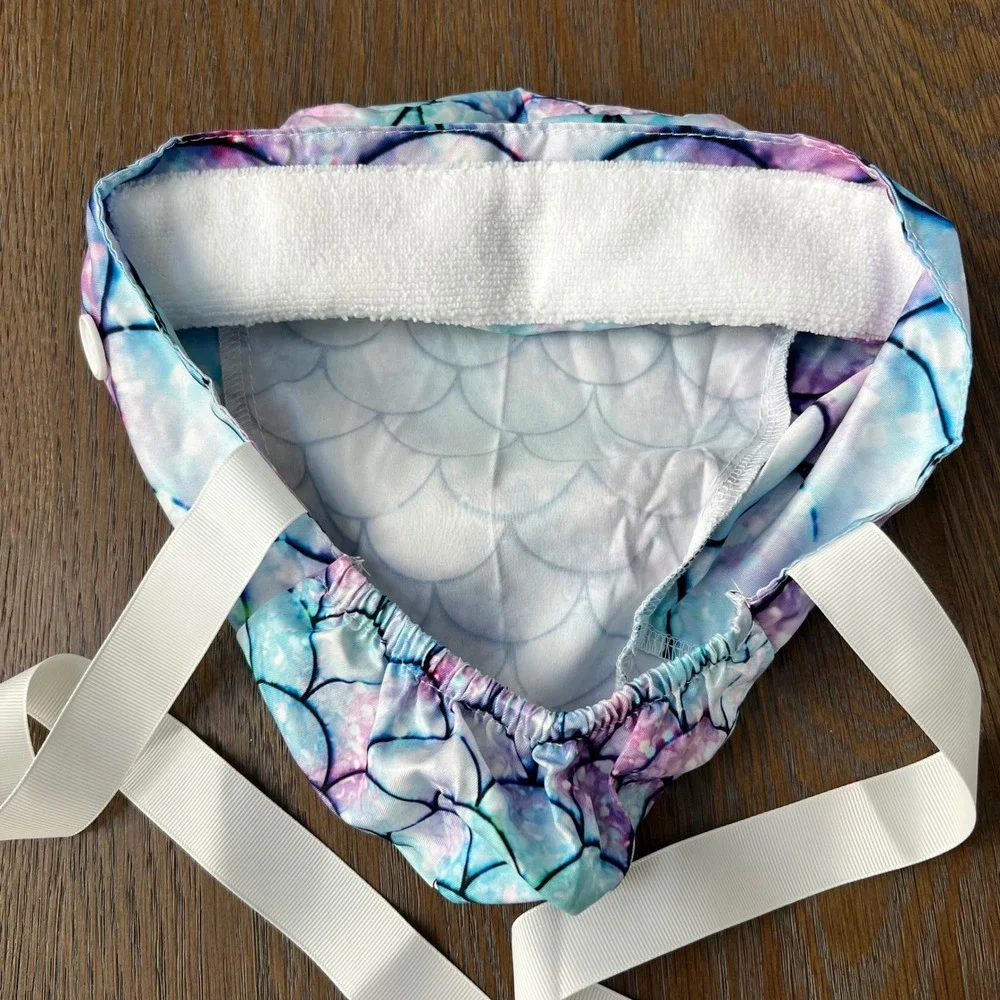 Mermaid Scales Ponytail Scrub hat